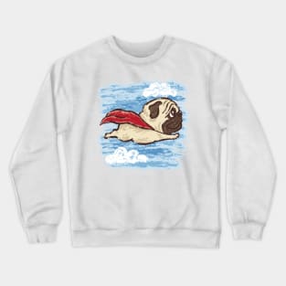 Flying Pug dog Crewneck Sweatshirt